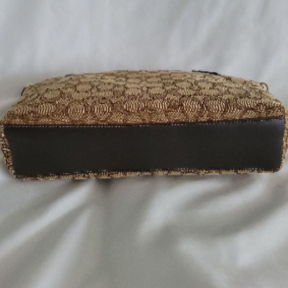 NWT Coach Outline Signature Small Kelsey Handbag Khaki Brown - Picture 3 of 15
